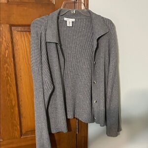 Sincerely Jules Gray Ribbed Cardigan